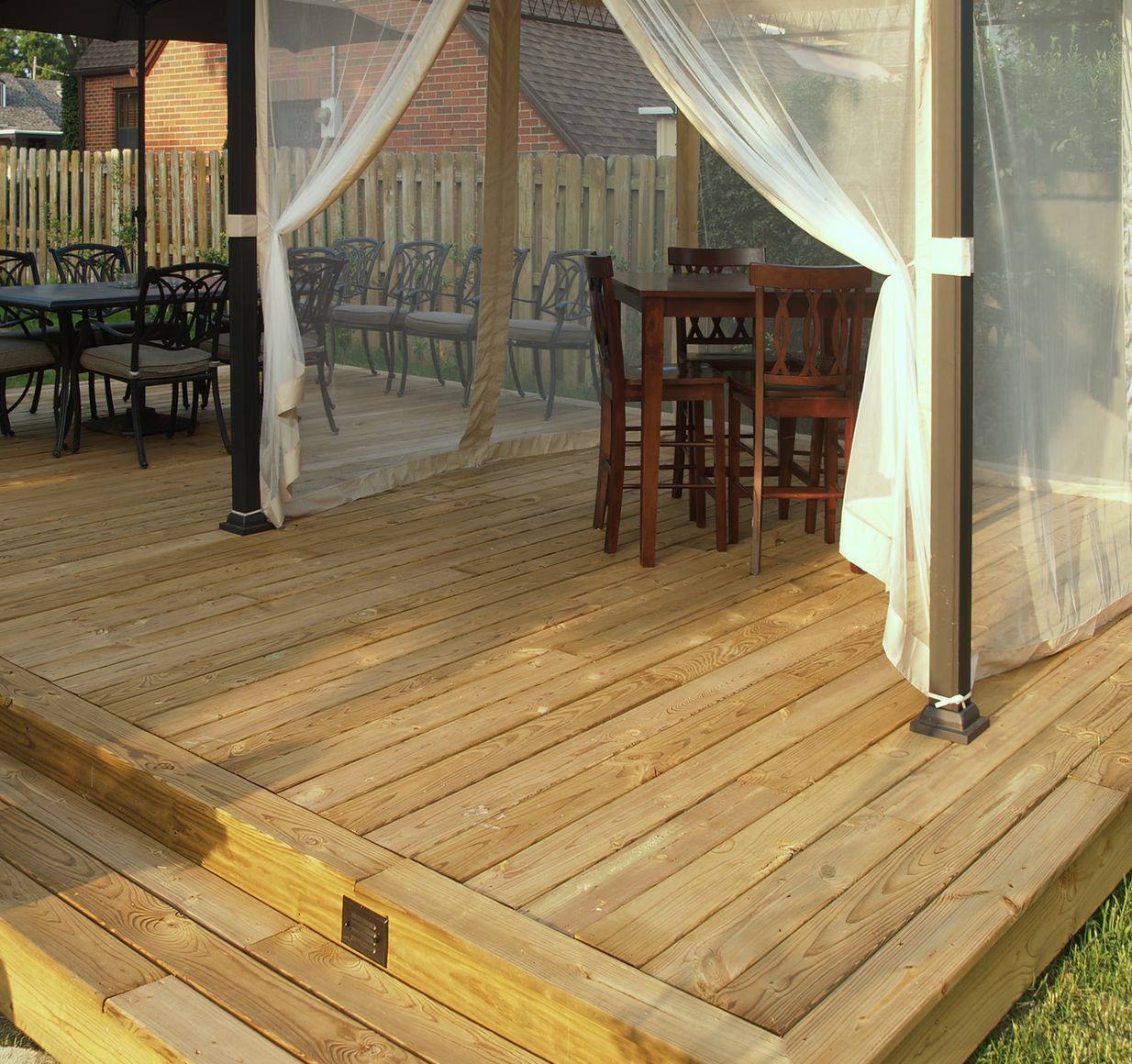 Wooden deck